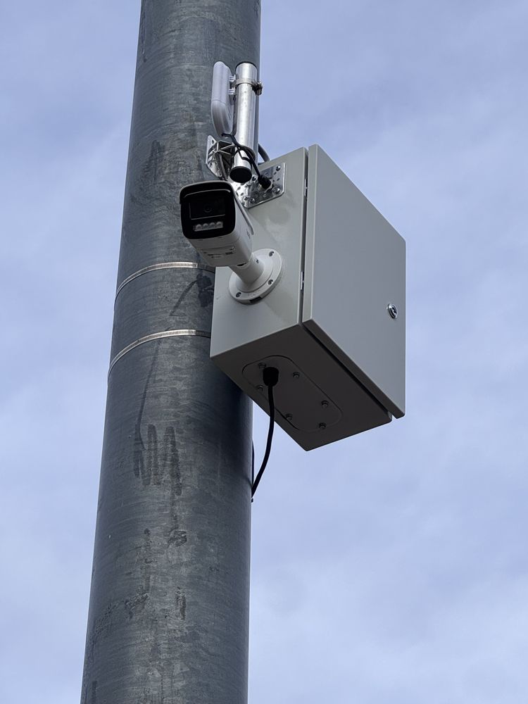 Turret camera in a working barn